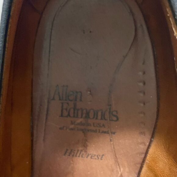Allen Edmonds Hillcrest Mens Size 10 Black Leather Lace Up Oxford Dress Shoe - Picture 8 of 8